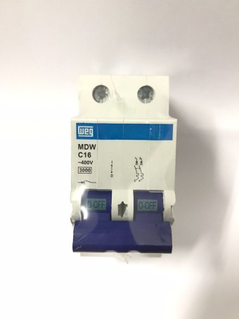 Disjuntor Bipolar MDW C16